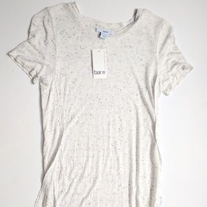 Bar III Polka Dot Ivory Confetti Tunic Top New XXS